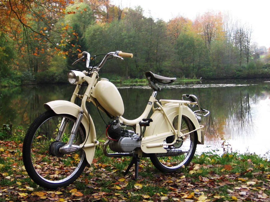 Bild vom vorerst fertiggestellten Moped