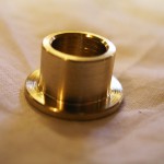 Bild von der selbst gedrehten Messinghülse für die Rixe